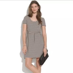 Madewell Ridgestripe Bistro Casual Dress